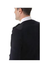 Men’s black pilot jumper sweater back view showing clean finish